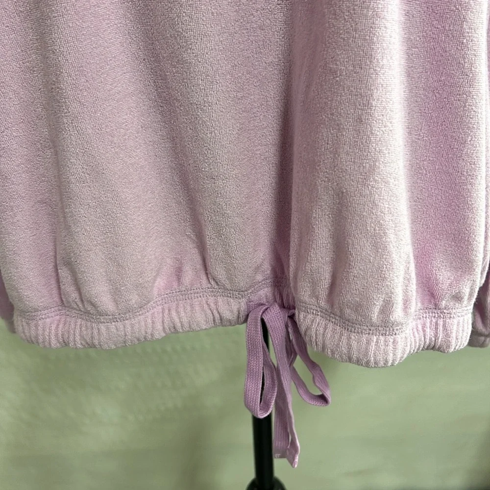 Ava & Viv pink terrycloth hoodie size 1X - Picture 3 of 7